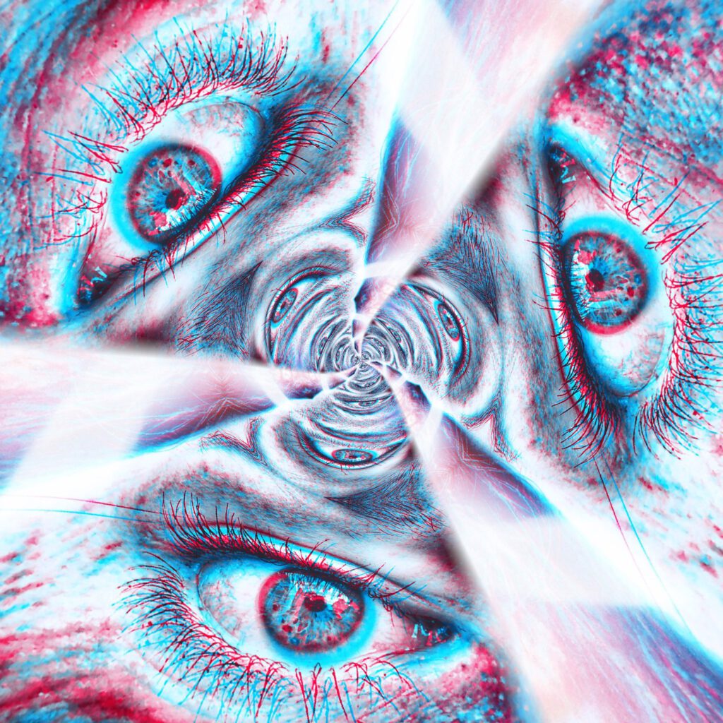Holographic angel eye